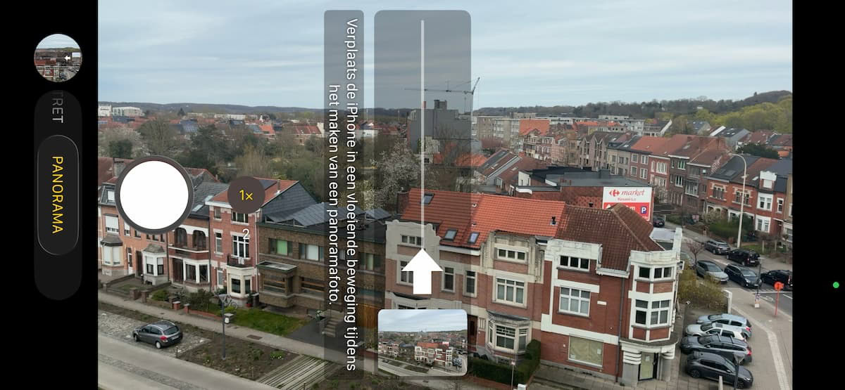 Instructiefoto: Of naar boven