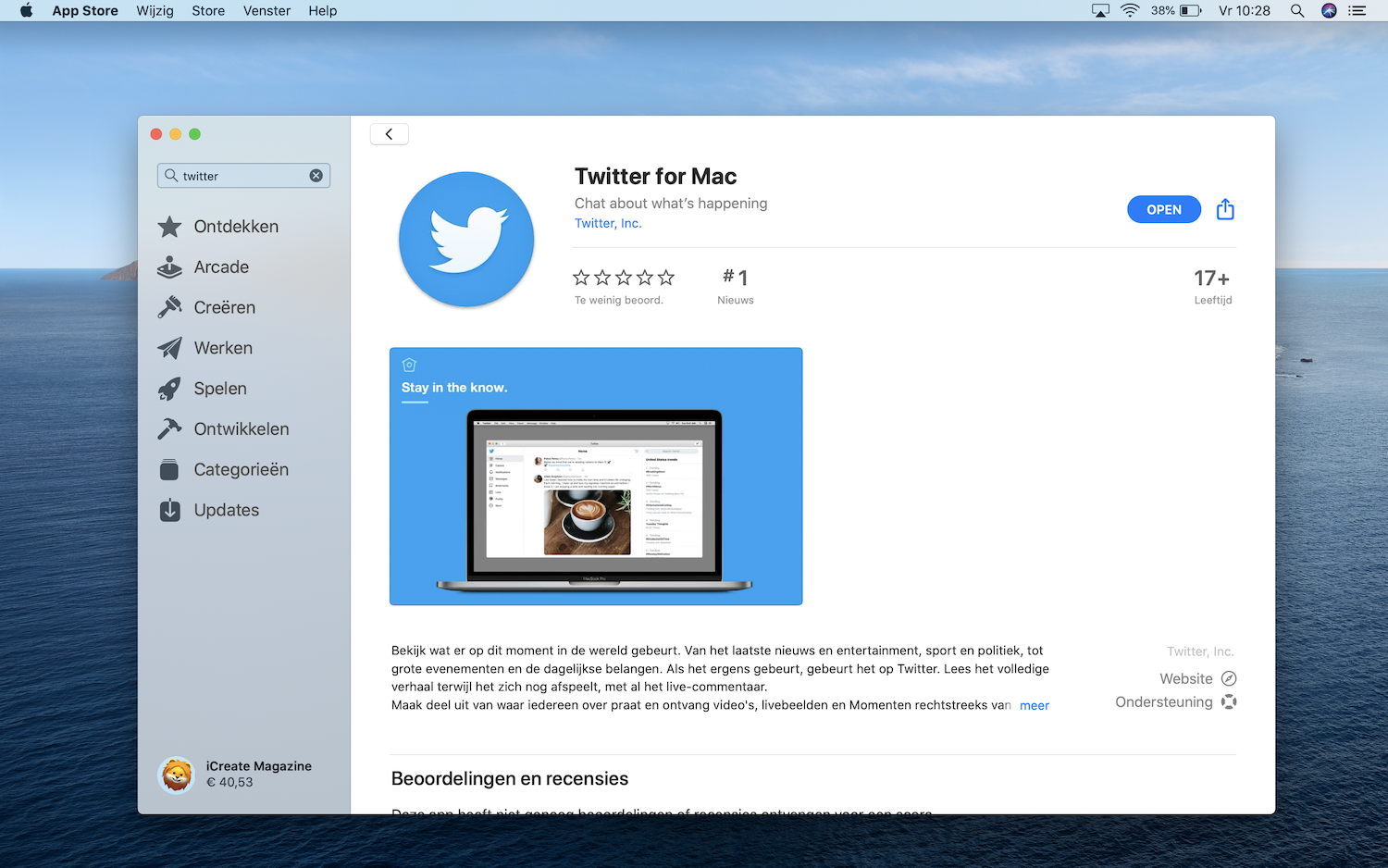 Twitter Mac app