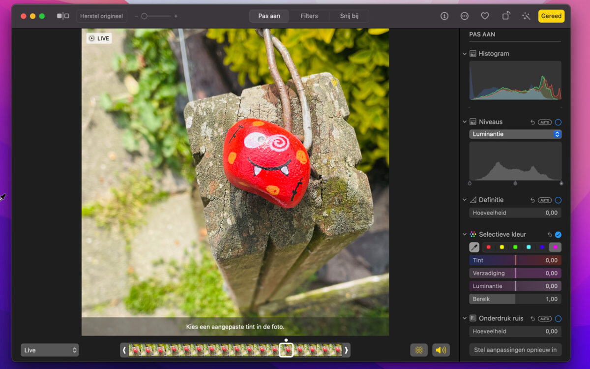 Mac foto zwart-wit maken