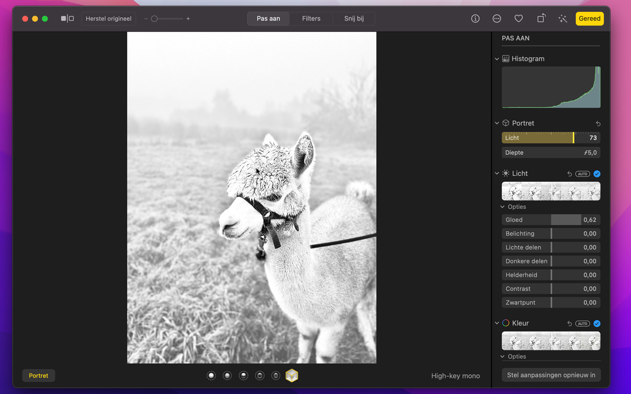 Instructiefoto: Vage achtergrond