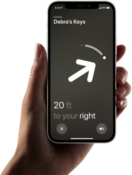 AirTags nauwkeurig zoeken