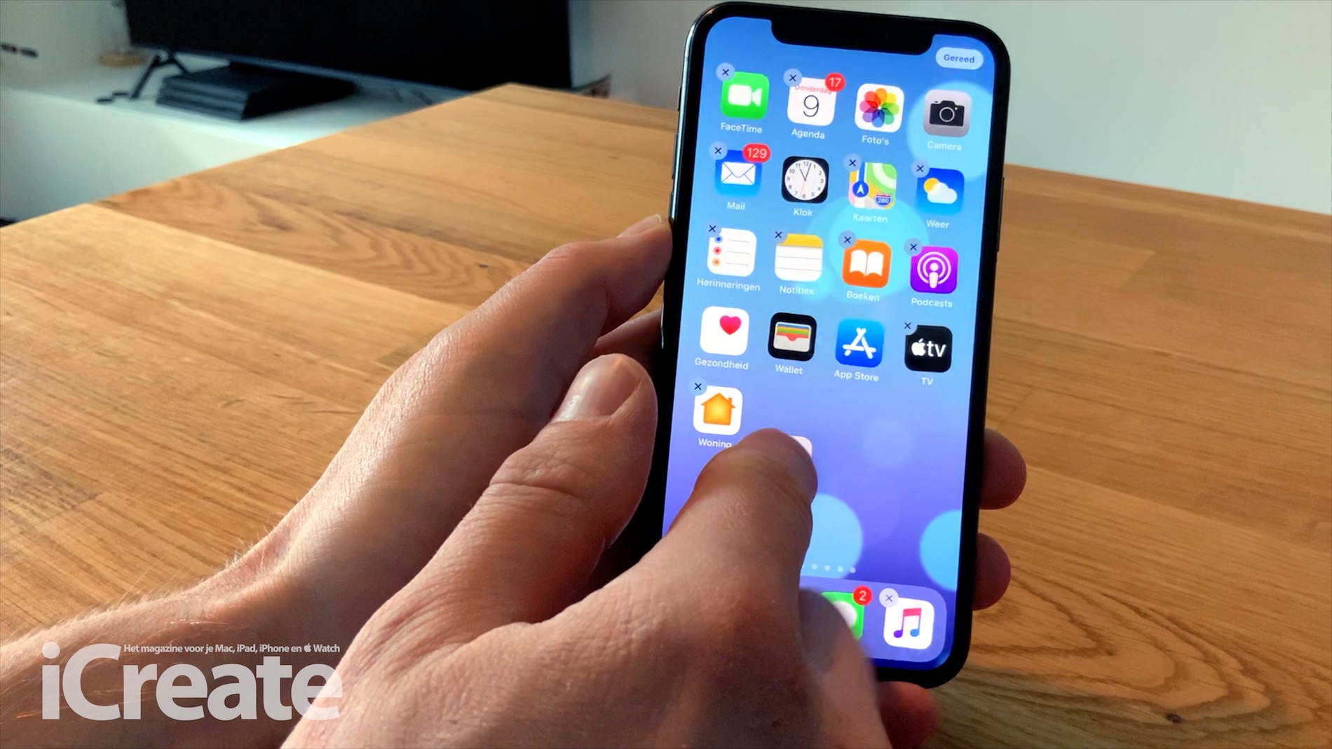 App verplaatsen naar volgend scherm