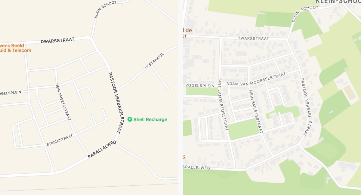 Apple Kaarten update