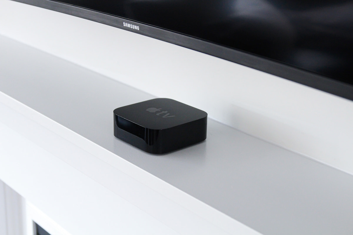 Apple TV met speaker en camera