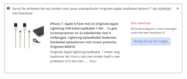 Bol apple-opladers