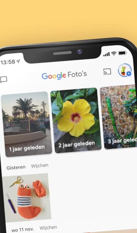 Google Foto's op iPhone