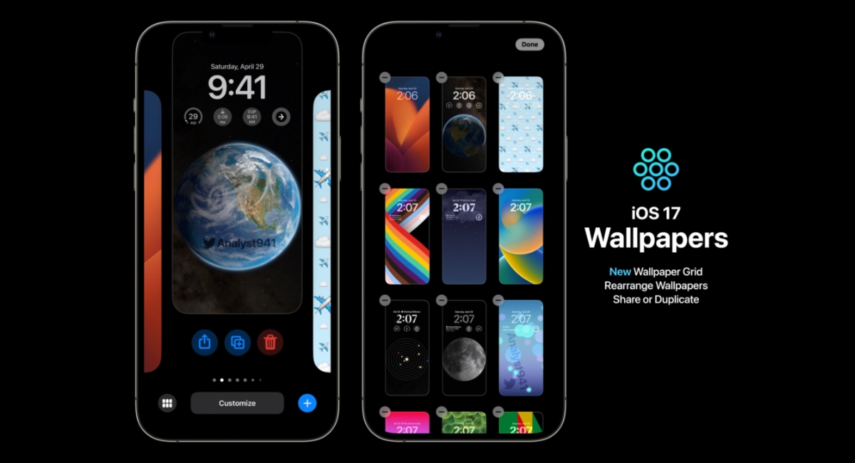 iOS 17 nieuwe designs