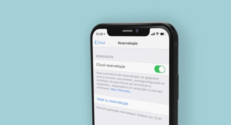 iCloud reservekopie