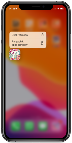 iOS 13 apps verwijderen