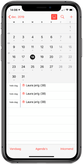 iOS 13 problemen verjaardag