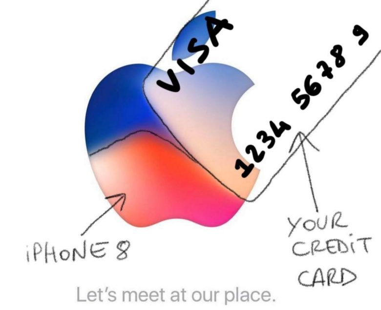 iPhone creditcard