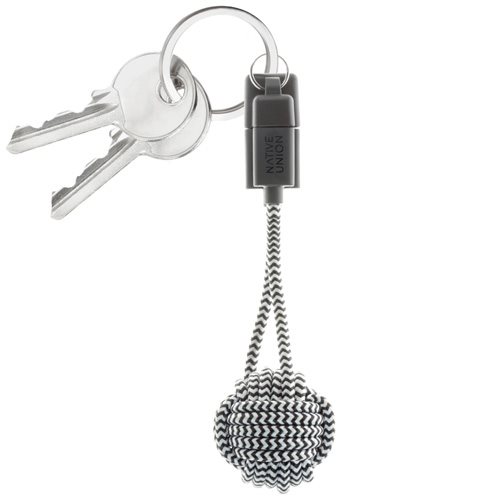 Sleutelhanger met oplaadkabel