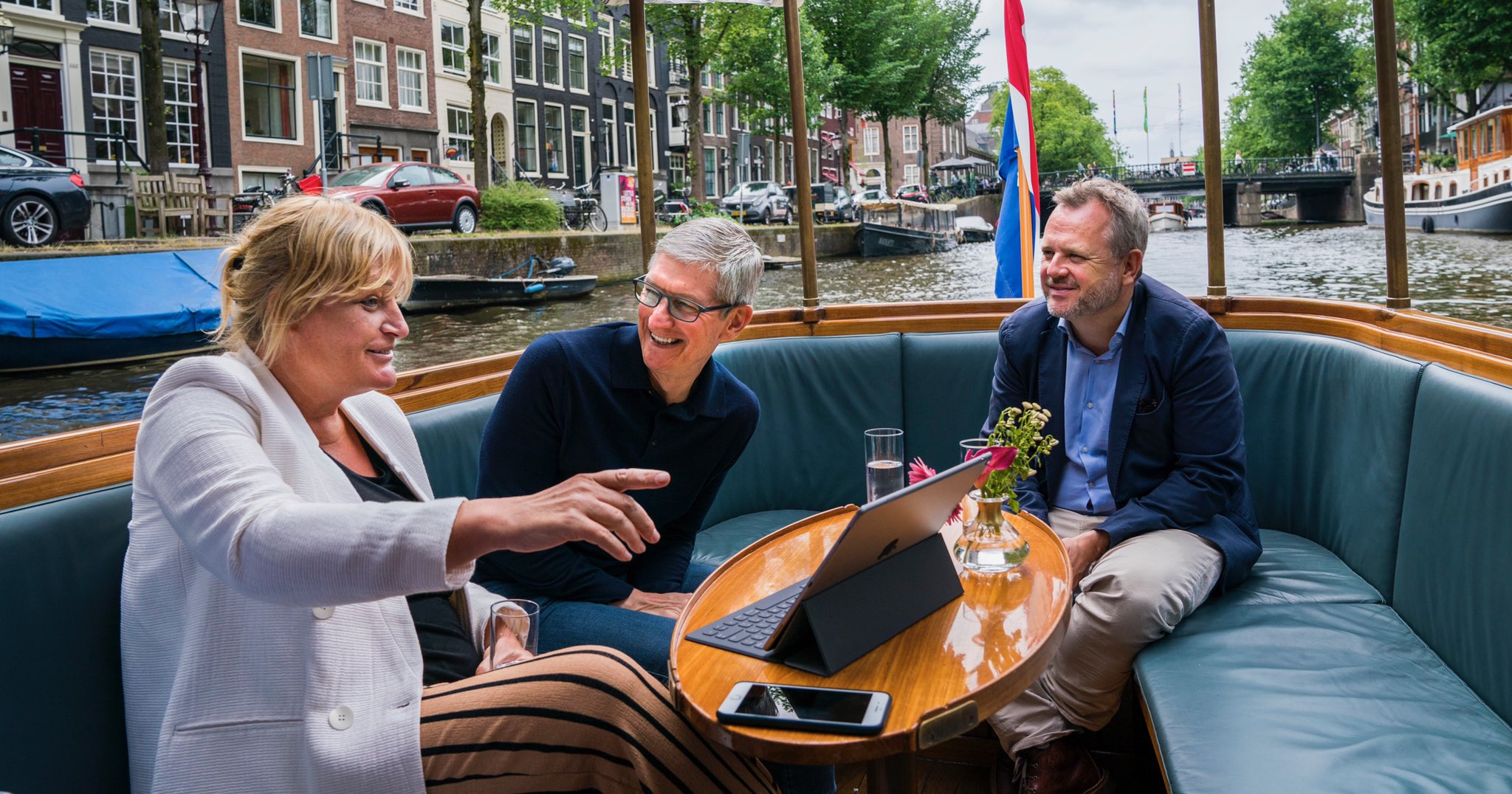 Tim Cook in Amsterdam