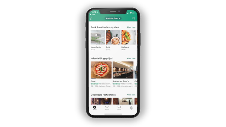 Restaurant app TripAdvisor