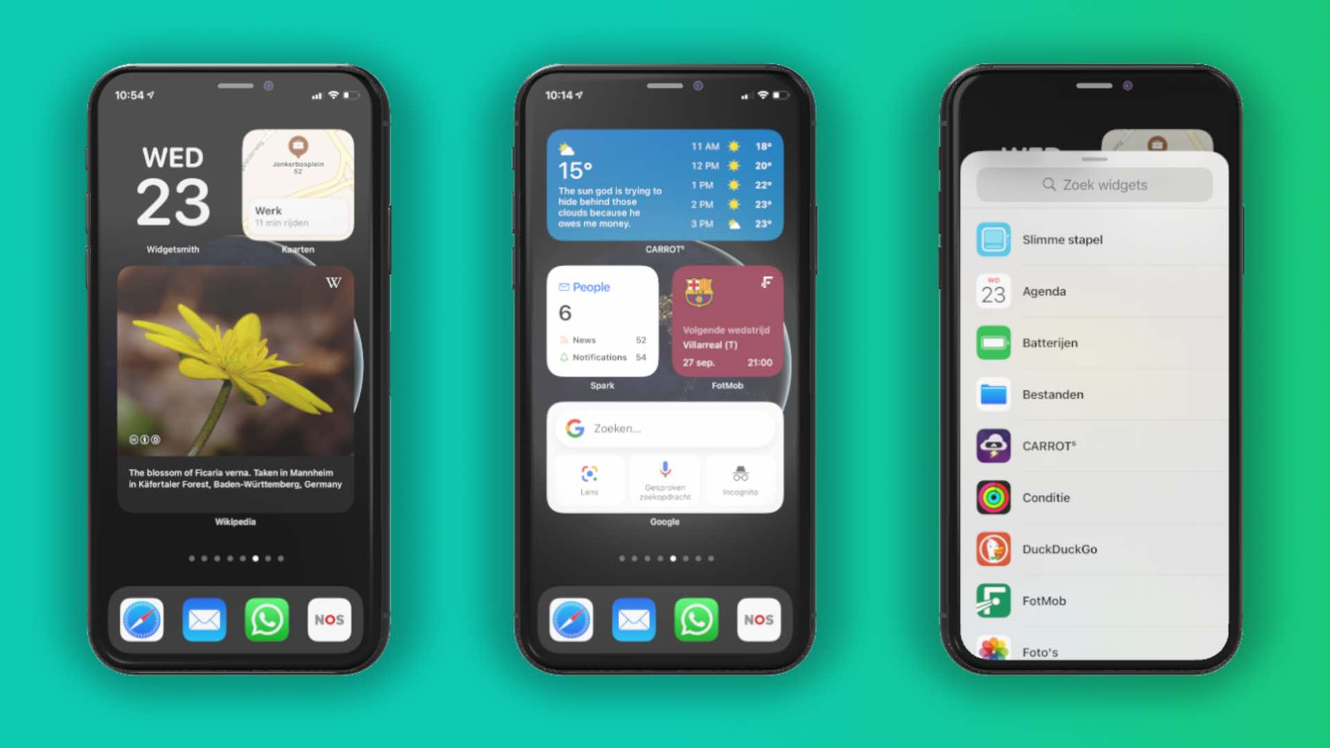 Apps met iOS 14 widgets: