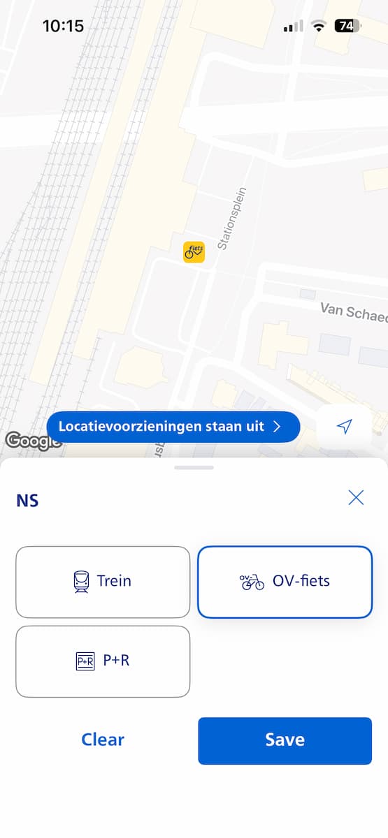 Instructiefoto: OV-fiets