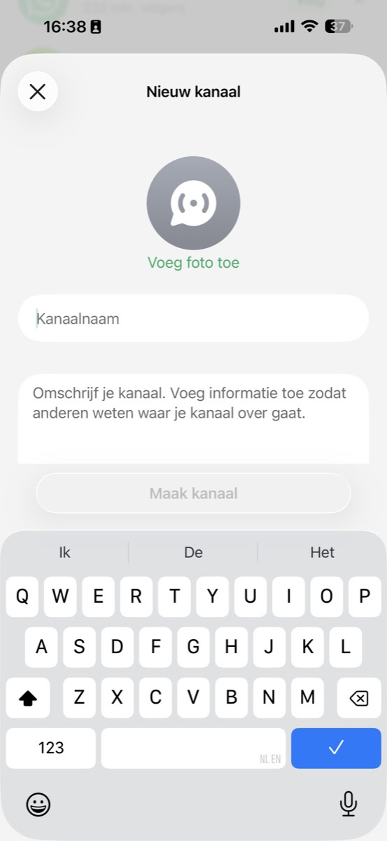 Instructiefoto: Naam en omschrijving