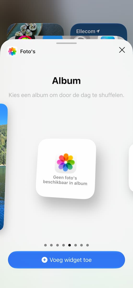 Instructiefoto: Widget