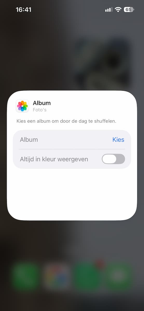 Instructiefoto: Album