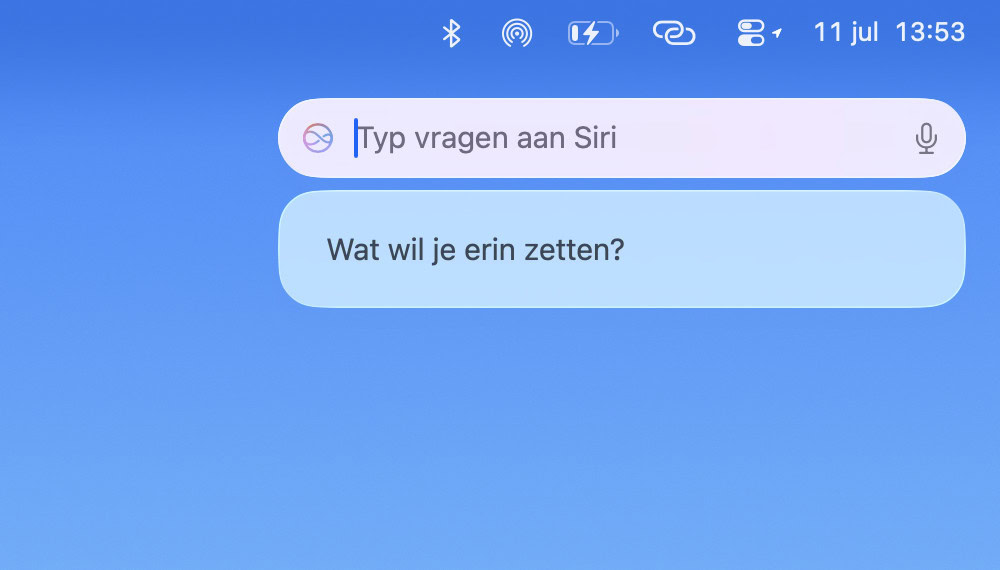 Instructiefoto: Vraag het aan Siri