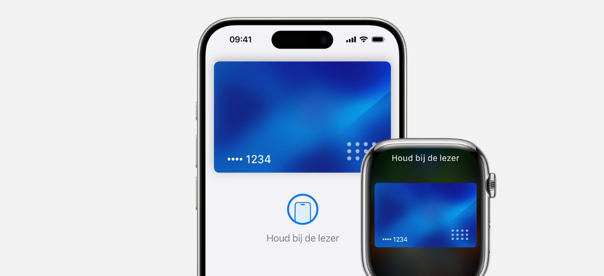 Apple Pay in wallet op iPhone en Watch