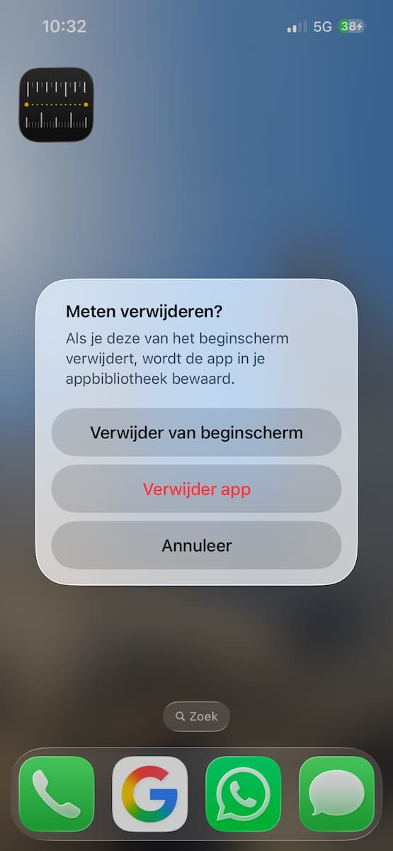 Instructiefoto: Maak een selectie