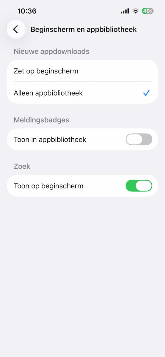 Instructiefoto: Nieuwe apps