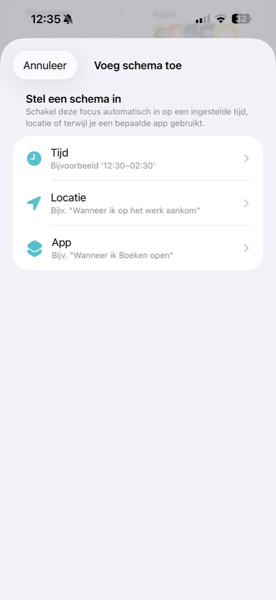 Instructiefoto: Bepaal de locatie
