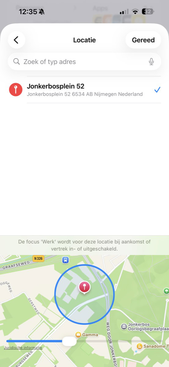 Instructiefoto: Locatie