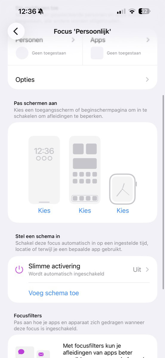 Instructiefoto: Tweede focus