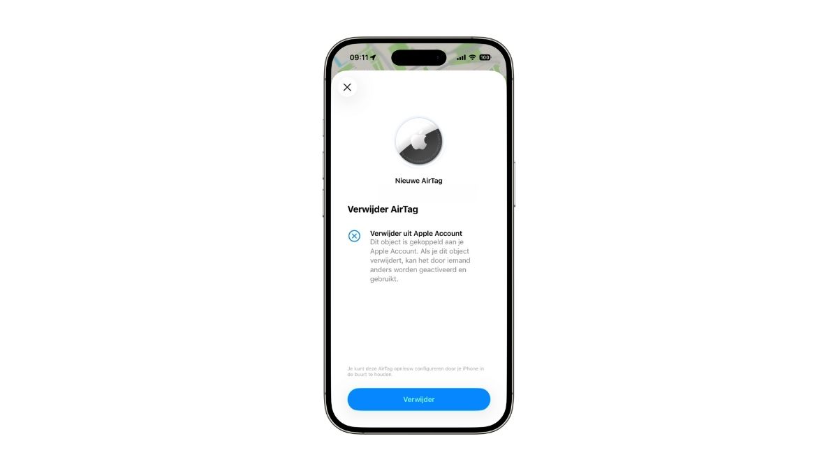 Airtag verwijderen