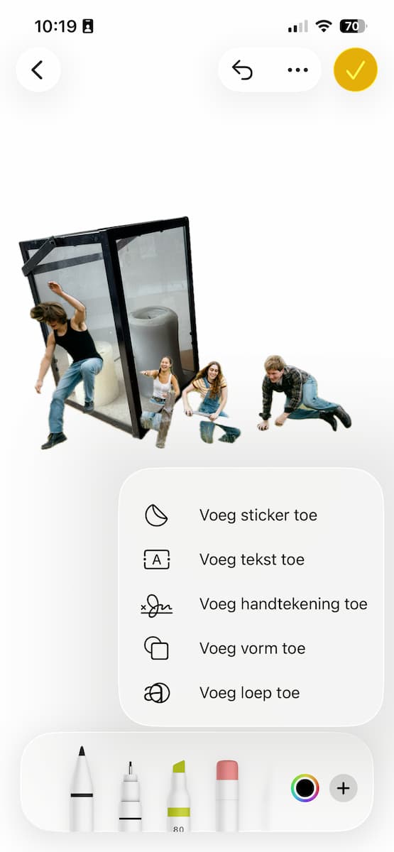 Instructiefoto: Plak je fotostickers overal