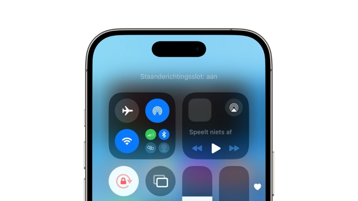 Schermvergrendeling aan