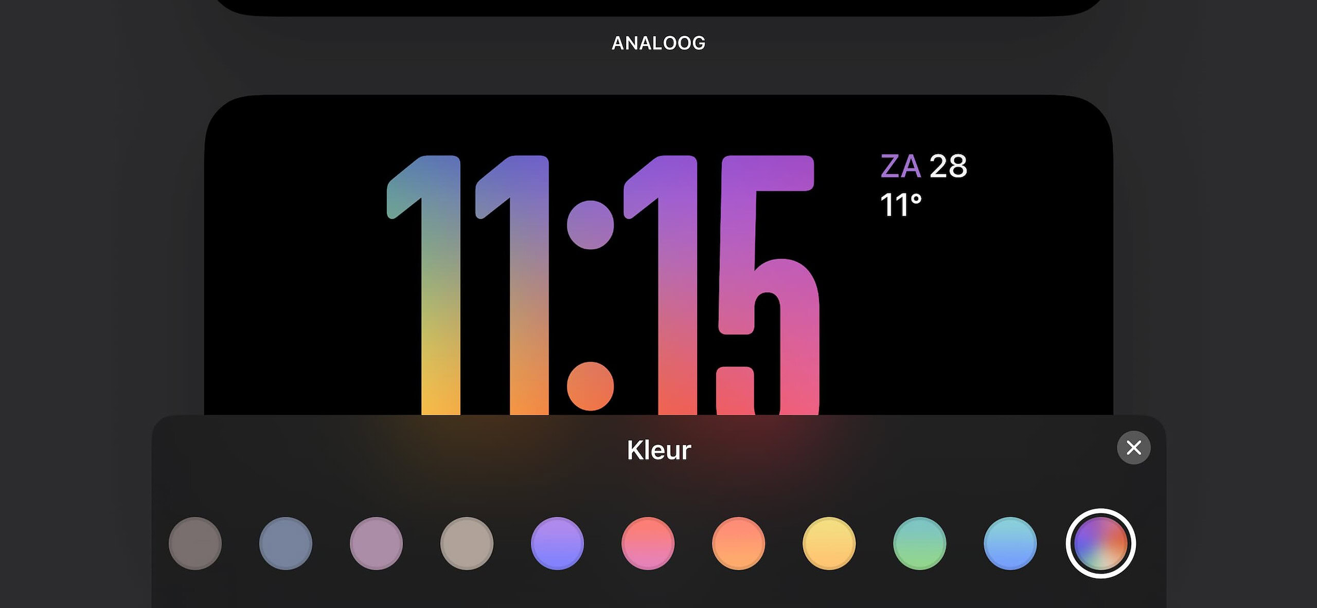 Instructiefoto: Ander kleurtje