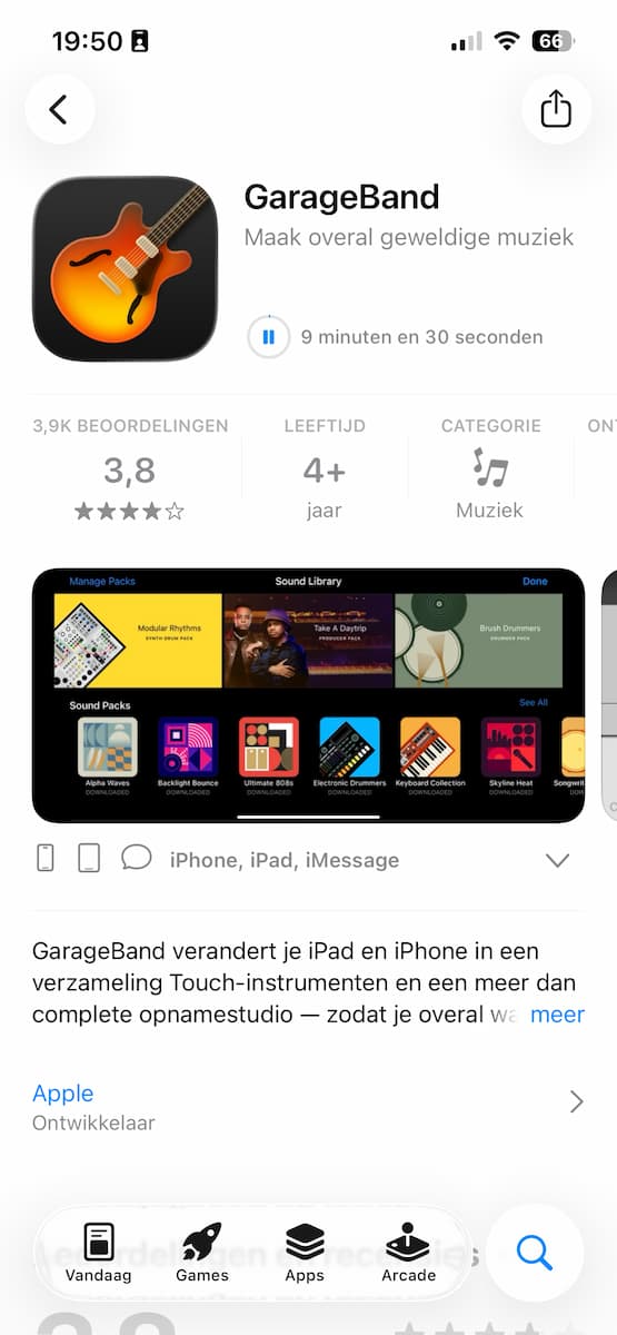 Instructiefoto: Hoelang nog wachten op een app