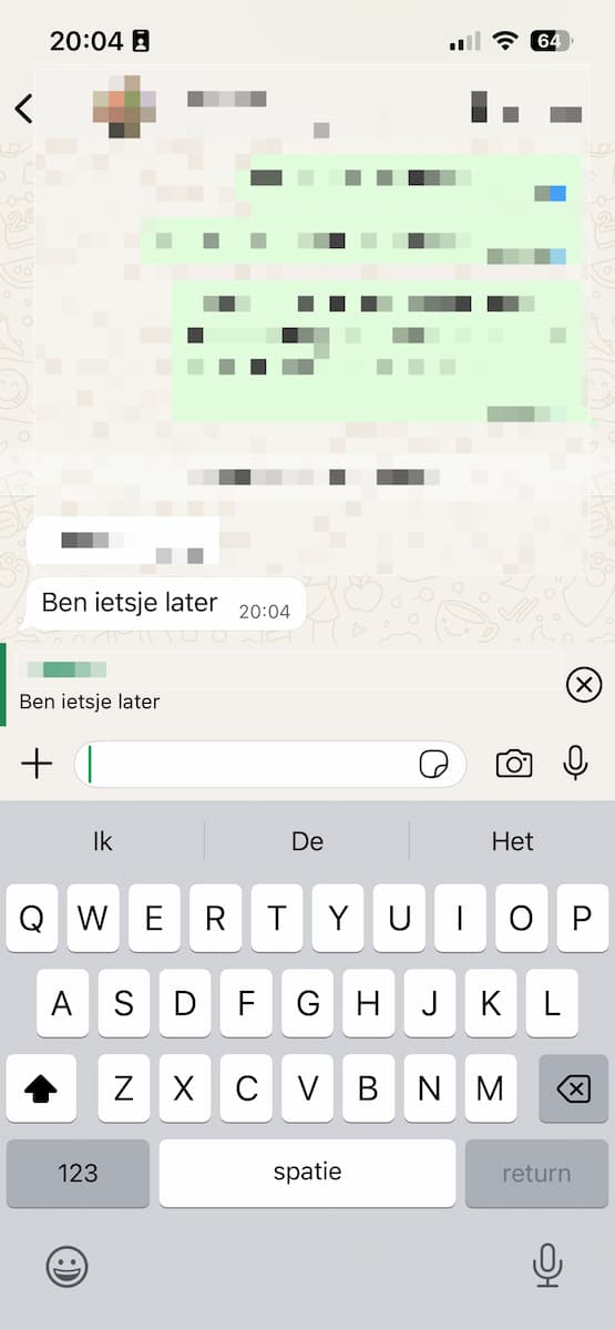 Instructiefoto: Veeg om snel te antwoorden