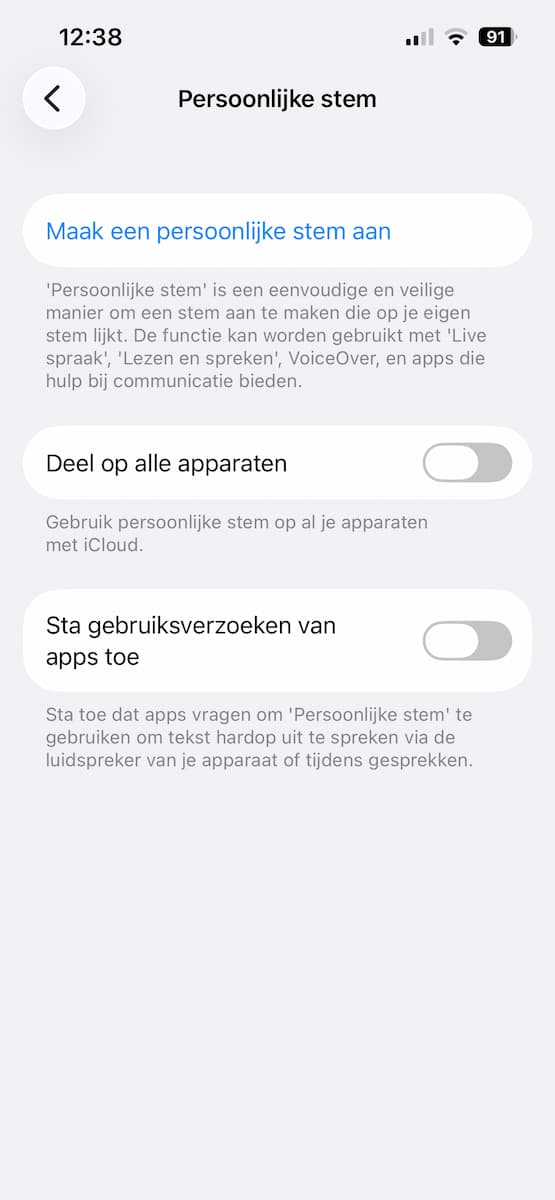 Instructiefoto: Persoonlijke stem