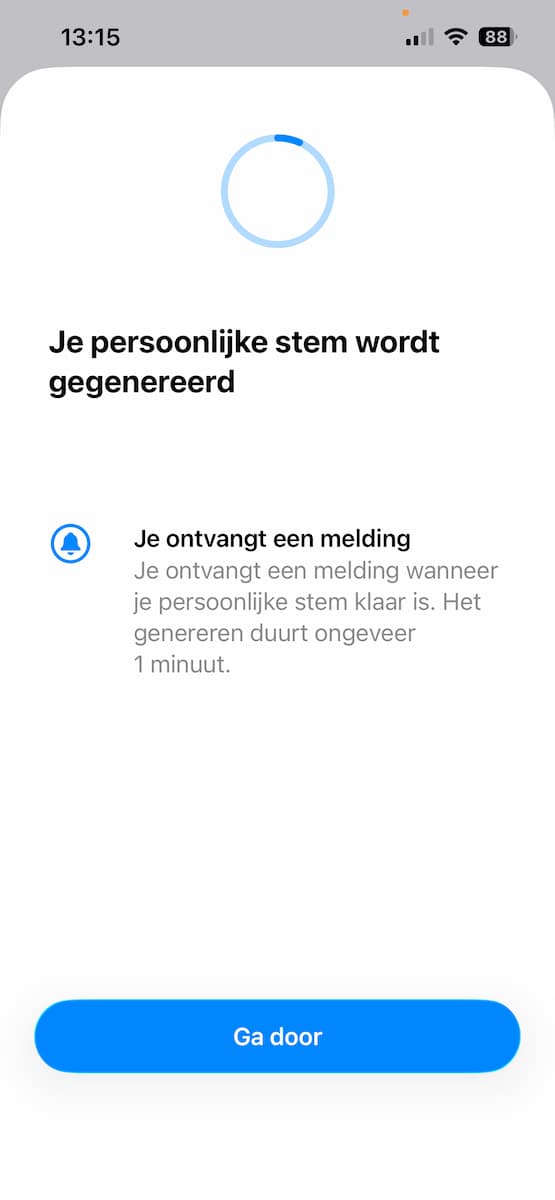 Instructiefoto: Jouw stem wordt gemaakt