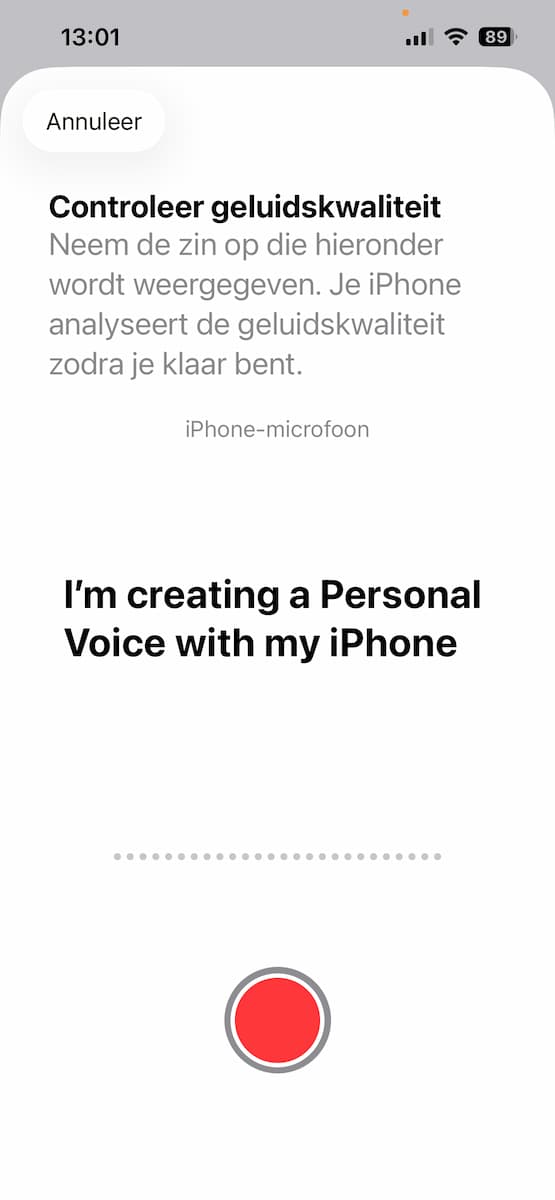 Instructiefoto: 1, 2, 3 test