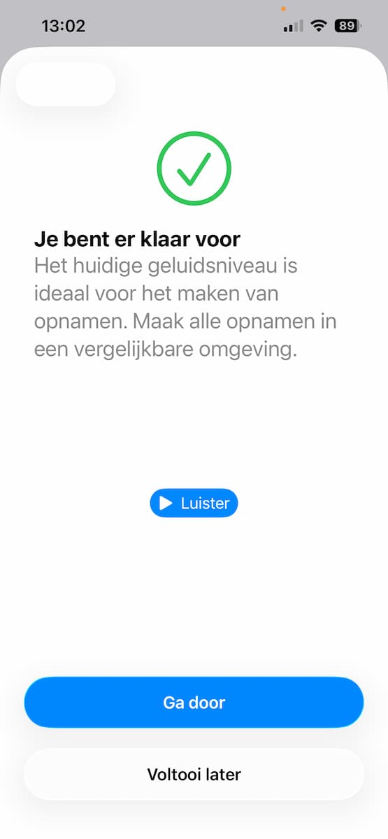Instructiefoto: Je bent er klaar voor