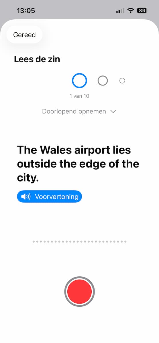 Instructiefoto: Lees de zinnen voor