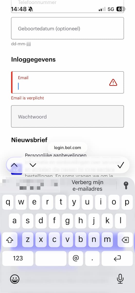Instructiefoto: In Safari