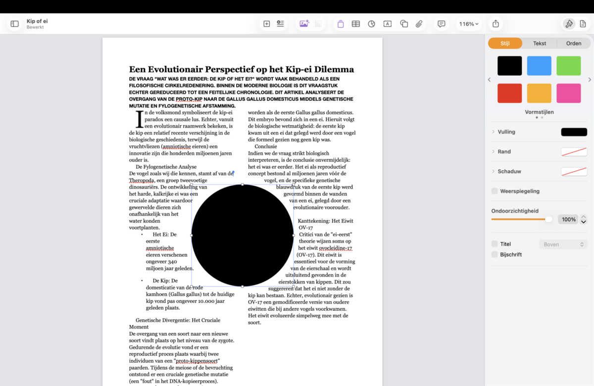 Instructiefoto: Cirkel