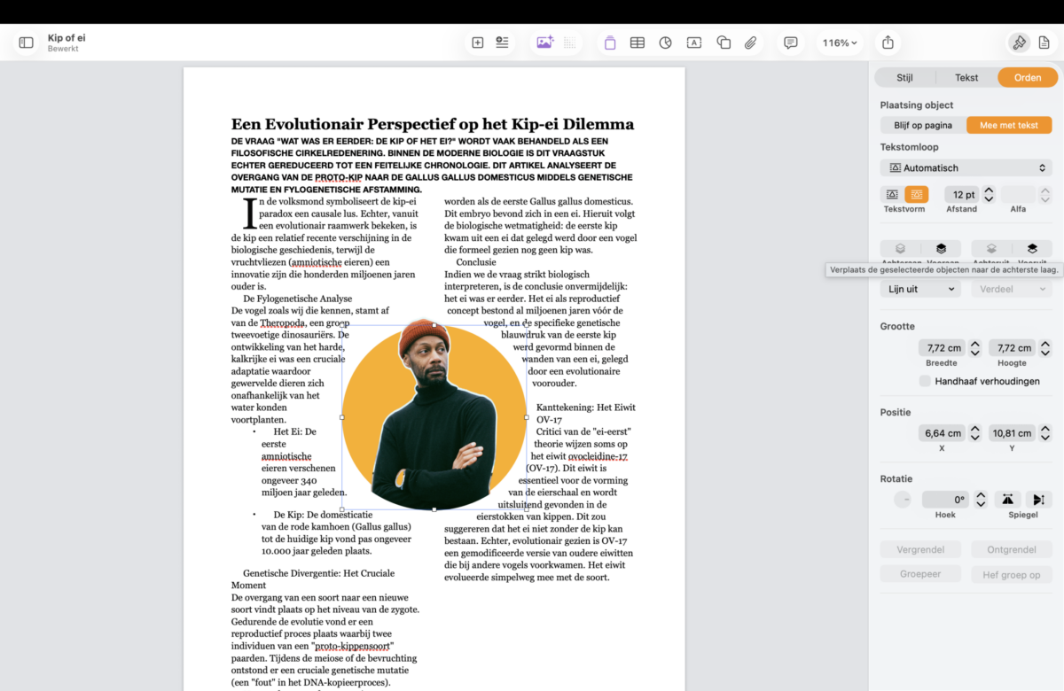 Instructiefoto: Cirkel encore