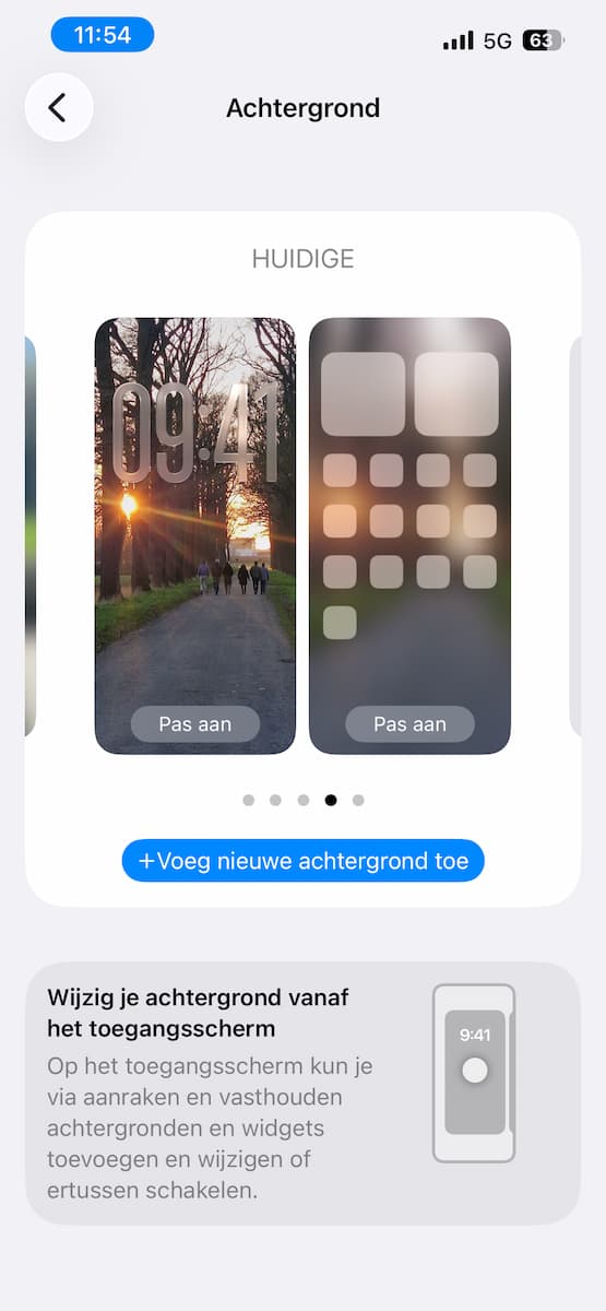 Instructiefoto: Achtergrond