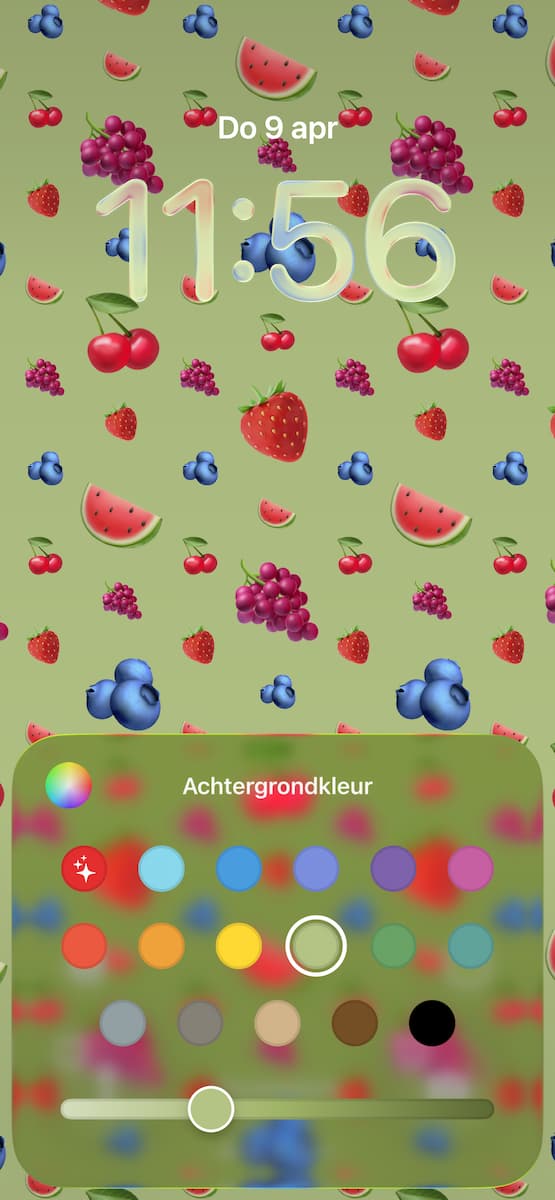 Instructiefoto: Achtergrondkleur