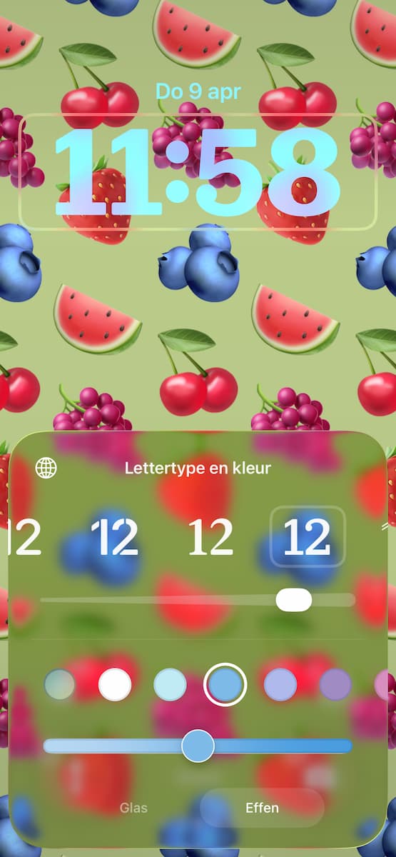 Instructiefoto: Klok