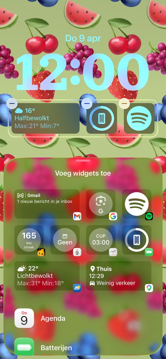 Instructiefoto: Widgets