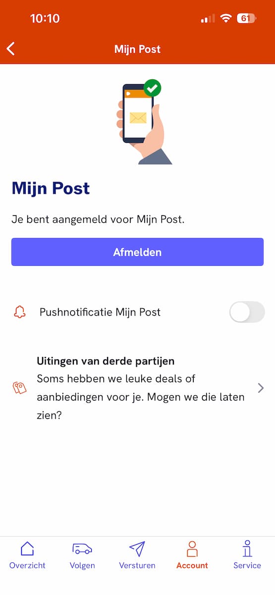 Instructiefoto: Mijn Post