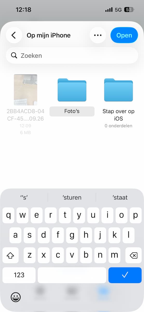 Instructiefoto: Een plek kiezen